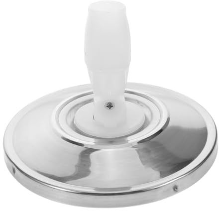 ORFOFE Testa Rotonda in Acciaio Ricambio per Mop Rotante Inossidabile di Manutenzione Base 360 Gradi per Pulizia in Legno Accessorio Pavimenti Casa
