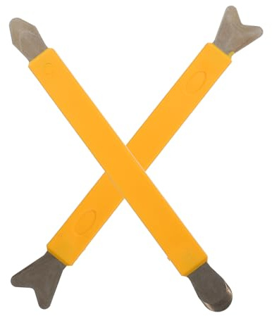 KOMBIUDA 2pcs Tungsten Steel Tile Caulk Joint Tool Pressure Seam Grouting Spreader for Porcelain Glue Seams with Comfortable Grip for Floor Tile Construction