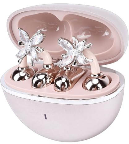 Greensen Auricolari Wireless con Orecchini Staccabili, Cuffie Bluetooth 5.0 Design Aperto Leggero 4.5g, Adattamento Sicuro per Orecchie Piccole, con 8 Ore di Autonomia, Regalo per Donne (Oro rosa)