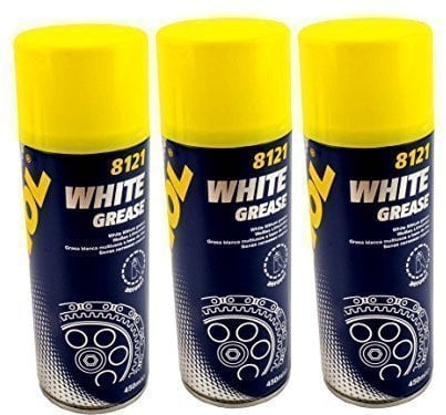 3 X 450ml MANNOL Weißes Lithiumfett Schmierstoff Fettspray Sprühfett Schmieröl