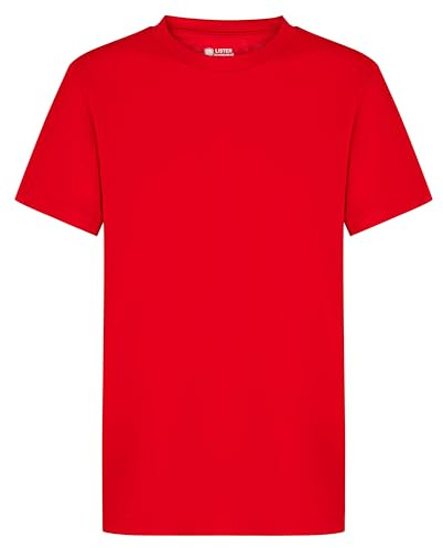 Integriti UK Boys Girls Kids Plain T-Shirt School P.e. Gym Ages 1 2 3 4 5 6 7 8 9 10 11 12 13 1415 + Perfect for Red Nose Day