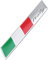 JenNiFer Aluminium Auto Aufkleber Aufkleber Italien Nationalflagge Fender/Trunk Emblem Abzeichen Passt Alfa Ro Meo FIAT