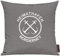Shirtinstyle Sofakissen Heimathafen Norderney, Kissen, Meer, Heimatort, Stadt, Urlaub, Größe 40 x 40cm, Farbe Grau
