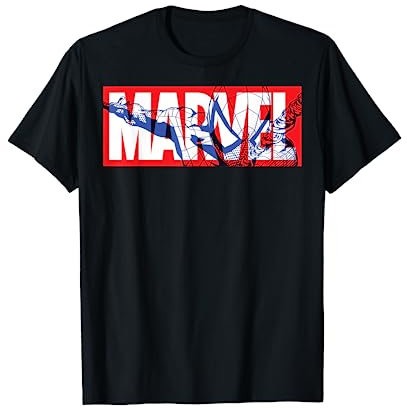 Marvel Classic Logo Spider-Man Fill Maglietta