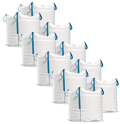 TK THERMALKING - Big Bag Sac de transport pour gravats, bois, déchets de jardin, sable, etc. 90 x 90 x 90 cm, capacité de charge 1000 kg (10)