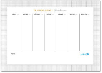 UNICEF Wochenplaner 2021, Planer, Wochenplaner, 33 cm x 23 cm