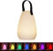 uuffoo Akku Outdoor Lampe Tragbare Mehrfarbiges LED wiederaufladbare Tischleuchte Wasserdichtes kabelloses wiederaufladbares dimmbares Außen Tischleuchte für Tisch Bar Terrasse (Twill)