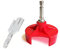JILINWEI 1 x abnehmbarer Garnspanner-Adapter, 1 x Schnellstrick-Netzadapter mit 1 x Sechskant-Stahl-Bit-Power-Schraubendreher-Aufsatz für Addi Express (22 Nadeln)/King Size (46 Nadeln)