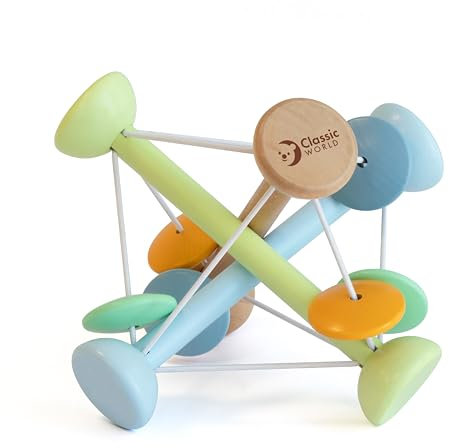 Classic World - Wooden Sensory Moving Magic Ball - Baby Sensory Toys - Learning Toy For Early Perception Ability - Creative Toys for Children 18 Months+