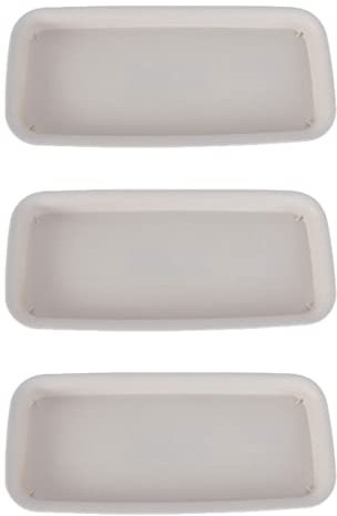 Housoutil Blumentopf Wanne 60x20 Untersetzer Eckig Sukkulenten Topf Untersetzer 3 ? Teller 29, 5x11x3cm Desktop Pflanztopf Zimmerpflanzen Untertassen Untersetzer 70 cm Blumentopfschalen