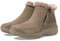 Skechers Femme Easy Going Cool Zip Bottine, Taupe, 40 EU