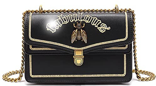 AINUOEY Damen Umhängetasche Taschen Frauen Elegant Tasche Italien Vintage PU-Leder 78106 1-teilig Set Schwarz