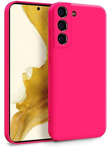 MyGadget Coque pour Samsung Galaxy S22 - Case TPU Souple & Soft avec Doublure Microfibre - Cover Protection Extra Fine & Légère Rose Foncé