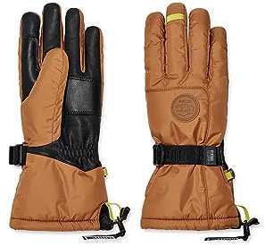 UGG Shasta Gauntlet Handschuhe mit wasserdichtem, atmungsaktivem Futter und Mikrofellfutter, Kastanienbraun, LG, Kastanie, Large