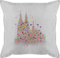 Shirtracer Kissen 50x50 - & - Kölner Dom Konfetti I Karneval I Fasching - 50 x 50 cm - Grau - karnevalskissen Fasching- köln Karnevals Carnevale Koln Faschings kölle Verkleidet Koeln Carnival koelner