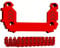 Milwaukee Packout Feet, Durable PA66GF30 Construction, Compact Storage for Accessories, Includes Hardware (YF01, Red)