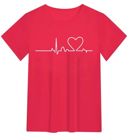 Uwdiohq Bluse Donna Maniche Corte Maglia Gialla Top Pizzo Rosso Scollata Dietro Camicia Raso Nero Blusa Rosa Antico