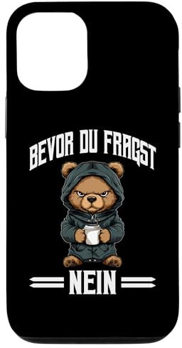 Bevor Du Fragst Nein Witzig Kaffee Spruch Coffee Teddy-Bär Hülle für iPhone 12/12 Pro