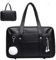 Japanese School Bag, Large Capacity PU Leather Japanese Bag with Multi-pocket, School Handbag with Headphone Cable Hole, Zipper Shoulder Bag for School Student Uniform Laptop, Japanese School Bag