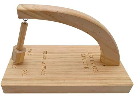 Wood Decision Maker - Wooden Magnetic Swing Pendulum in Indecisive Moments, Magnetic Decision Maker, Decision Desk Tabletop Game Toy for Birthday, Festival, Holiday Parties