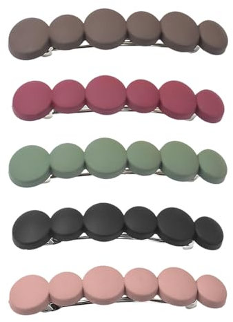 5 Stück Französische Haarspangen Für Damen, Haarspangen-Set Für Damen, Dünne Haarspangen Für Damen, Französische Haarspangen Für Dünnes Haar (9 Cm)