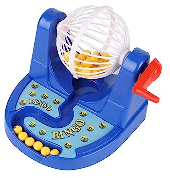 TOBBOMEY 1pezzi Bingo Simulato Per Per Estrazione Educativo Per Immaginativo Blu
