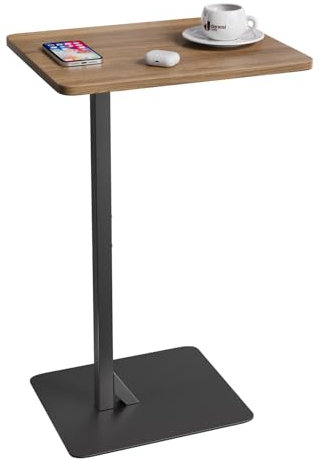 HAOHEJIA Sofa-Beistelltisch, C-förmiger Beistelltisch für Couchstuhl, unter dem Sofatisch für Getränke, Snacks, Kaffee, kleiner Beistelltisch für Wohnzimmer, Schlafzimmer, kleine Räume
