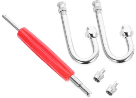 SOLUSTRE 1 Set Ventilverlängerungsrohr Radreifen Ventilschaft Gadgets Quad Cycle Pumpe Reifenventilschaftkappen Ventilverlängerung Autoventil Reifenfüller Abzieher Kompressor Monitor