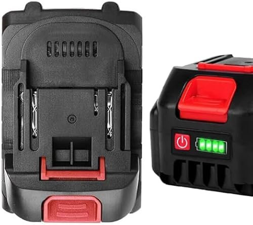 Batteria di Ricambio 4000 mAh, per Dispositivi Elettrici come Sega, Motosega, Smerigliatrice,con Powercheck, Batteria di Ricambio da 4,0 Ah