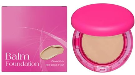Peptide Balm Foundation, Age Defying Foundation für reife Haut, feuchtigkeitsspendendes Peptide Balm Makeup für ältere Frauen, Puder-Makeup mit mittlerer Deckkraft (Natürlich, #1)