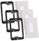 Tofficu 3 Stück Einzelbürsten-Wandplatte Einreihiger Montagehalter 1-Gang-Montagehalterung Halterung für die Niederspannungsmontage decora pinsel wandteller Plastik Black