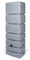 Kreher Boccetta XXL Tower Stone con rubinetto. Grande effetto pietra antracite o grigio, capacità di utilizzo 350 litri. Dimensioni (LxPxA): 57,5 x 38,4 x 180 cm (grigio)