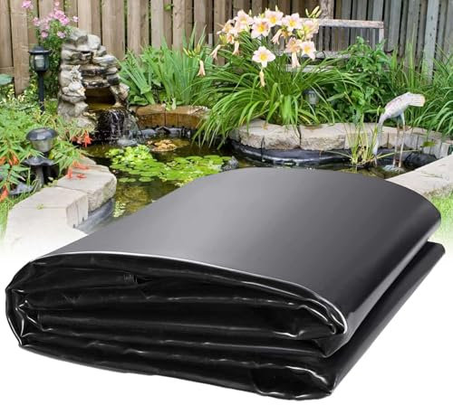 Bâche de bassin Premium 1x6m 2x2.5m 3x7m 4x4m 5x8m 10x12m, sous-couche facile à découper pour cascades, bassins à poissons dans le jardin, résistante aux déchirures - Fondations de piscine(2x5m)