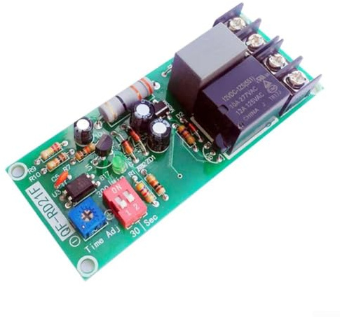 AC100V 220V Adjustable Timer Relay Module, for Exhaust Fans and Cooling Systems with Energy Efficiency