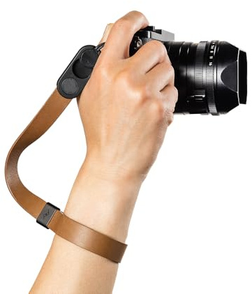 Peak Design Form Cuff Leather Camera Wrist Strap, Tan, Compatible with DSLR, Compact and Point-and-Shoot Cameras, Quick Release & Connection, 100 lb Capacity, Camera Straps for Photographers