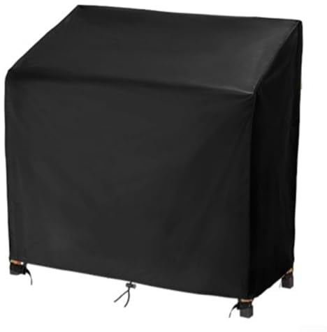 210D Wasserdichte, winddichte Gartenpflanzbank, Tischabdeckung mit PU-Beschichtung, 120 x 51 x 120 cm, schützender Staubschutz für ganzjährige Wetterbeständigkeit, Schwarz