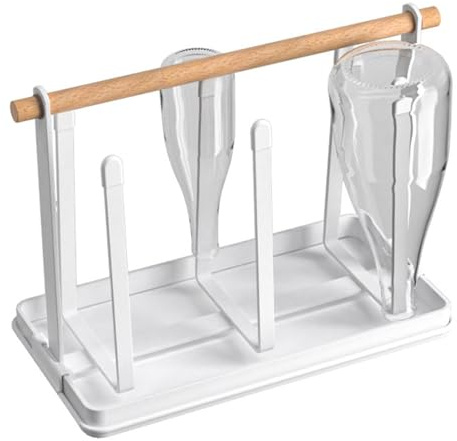 Escurridor de Tazas - Escurridor de Vasos de Cerveza, Protección de Tapa Suave, Utensilios Decorativos | Tazas Antideslizantes, Soporte de Secado, Organizador para encimera de Cocina casera