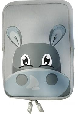 NelQuieOra Custodia Tablet per Bambini 10 Pollici Universale Ippopotamo