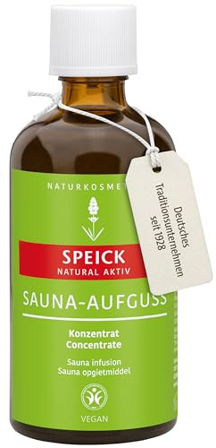 Speick Natural Aktiv Sauna Aufguss Konzentrat 100 ml – Saunaöl mit ätherischen Ölen & Speick-Extrakt