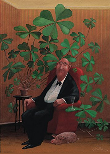 Inkognito Postkarte A6 • 6037 ''Wucherndes Glück Künstler: Gerhard Glück • Neujahr • Alles Gute
