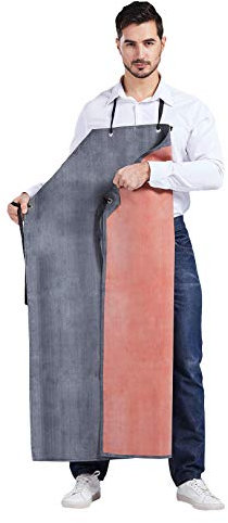 Nanxson Waterproof Rubber Apron for Men Butcher Apron Chef Aprons for Cooking Gardening Barbecue