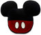 Disney Plüschkissen Mickey Mouse schwarz/rot, Bedruckt, aus 100% Polyester.
