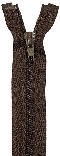 Jajasio 2 STK. Reißverschluss Teilbar 5mm Spirale in 29 Farben braun 55cm teilbarer Reißverschluss