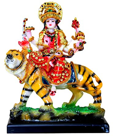 Esplanade Maa Durga MATA Rani Idol Statue Murti Moorti für Zuhause Mandir (6,5 x 8 Zoll)…