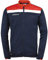 uhlsport Herren OFFENSE 23 POLY JACKE Fussball Trainingsbekleidung, Navy / Rot / Weiß , M