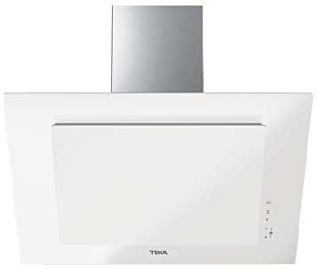 Teka DVT 78660 TBS - Campana Decorativa Vertical, Campana de 70cm, Aspiración Perimetral y Dual, Función FreshAir, Mandos Digitales Touch Control, Color Blanco