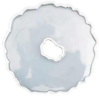 Silikonform Mold Geode Irregular Coaster Typ 15 für Schmuckherstellung, Untersetzer Basteln aus Epoxidharz, Epoxy Resin, Giessform Harz Agate Achat für Tassen, ResinArt, Gußform, Mould DIY