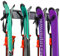 RaxGo Porte-skis, montage mural, peut contenir 4 paires de skis et bâtons de ski ou snowboard pour la maison et le garage, crochets robustes et revêtus de caoutchouc