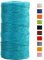 JeogYong Ficelle Jute 2mm x 100m Ficelle de Jardin Cordelette Jute Corde Naturel Chanvre Ficelles de Jardinage pour Emballage de Décoration Cadeau, Bricolage d'art Créatif, Mariage (Bleu lac)
