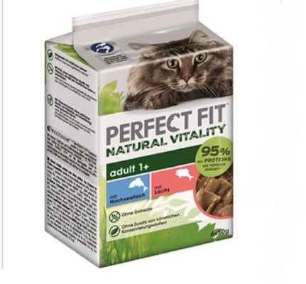 PerfectFit Natural Vitality Adult 1+ mit Hochseefisch | 36x 50g